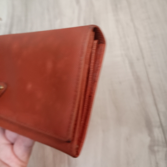 PRADA Orange plain long wallet for women - Picture 6 of 14